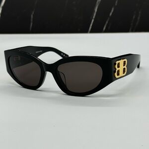 NEW BB0324SK 002 BALENCIAGA BLACK WOMEN BALENCIAGA SUNGLASSES BB0324SK
